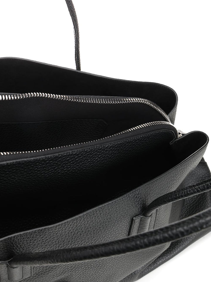 The Attico Large La Passeggiata Shoulder Bag Shoulder Bags - Black | 3d439c3d1141c30115fe0f96e456467e61288bee