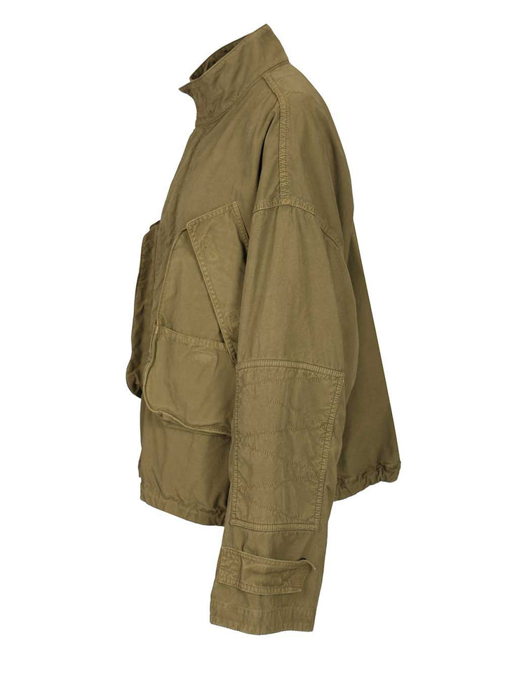 The Attico Canvas Bomber Jacket Jackets - Green | 61c80b6a536420016f7261558e34060d82e0bc6f