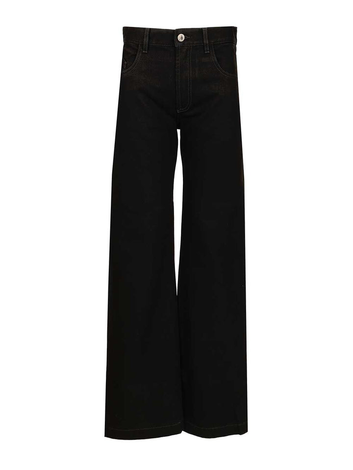 The Attico Cotton Jeans - Black | d909de0e8e2451ab1dac66d66f1798f824e196d8