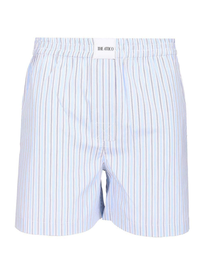 The Attico Cotton Shorts Trousers - Light blue | 709dba9caf20f2d3e05b9a5b2e25af1883768c9b