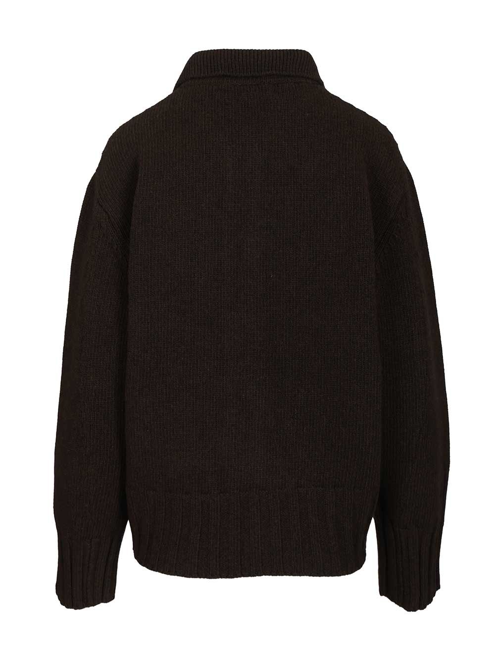 The Attico Cashmere And Wool Cardigan Knitwear - Brown | e81d0d933b93ac4c7b9bb36b30bfbdcef1b0e693