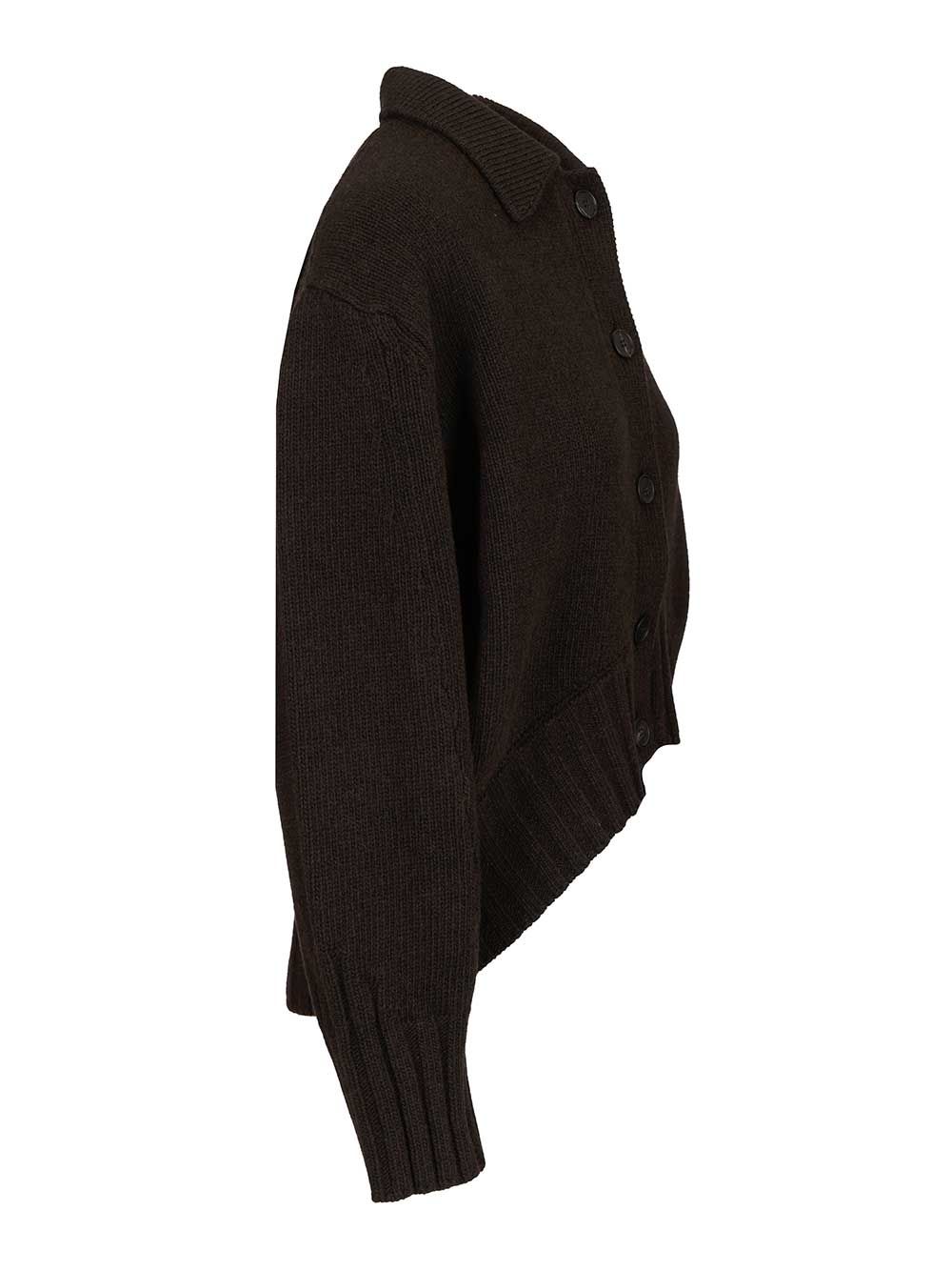 The Attico Cashmere And Wool Cardigan Knitwear - Brown | 8bbdaa72ae8e21156d7ef8945e8db916d40d5d59