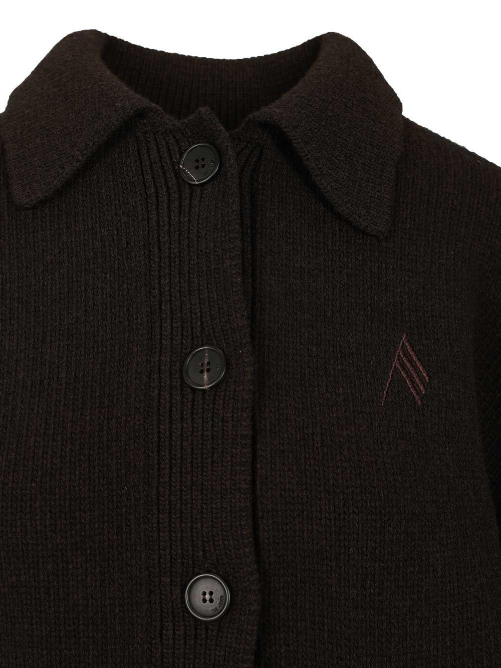 The Attico Cashmere And Wool Cardigan Knitwear - Brown | 494cdca6e569647d3131772e5fe903b9b13719dc