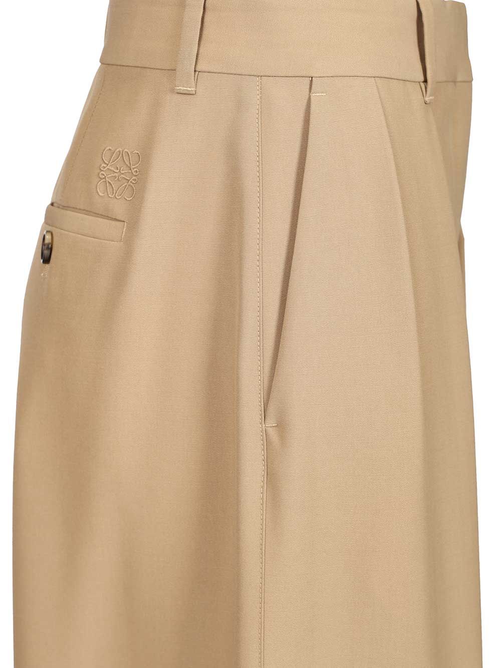 Loewe Barrel Trousers - Beige | 8ad1a3e82069d612214b4651d2a0ed594ca3c5d6
