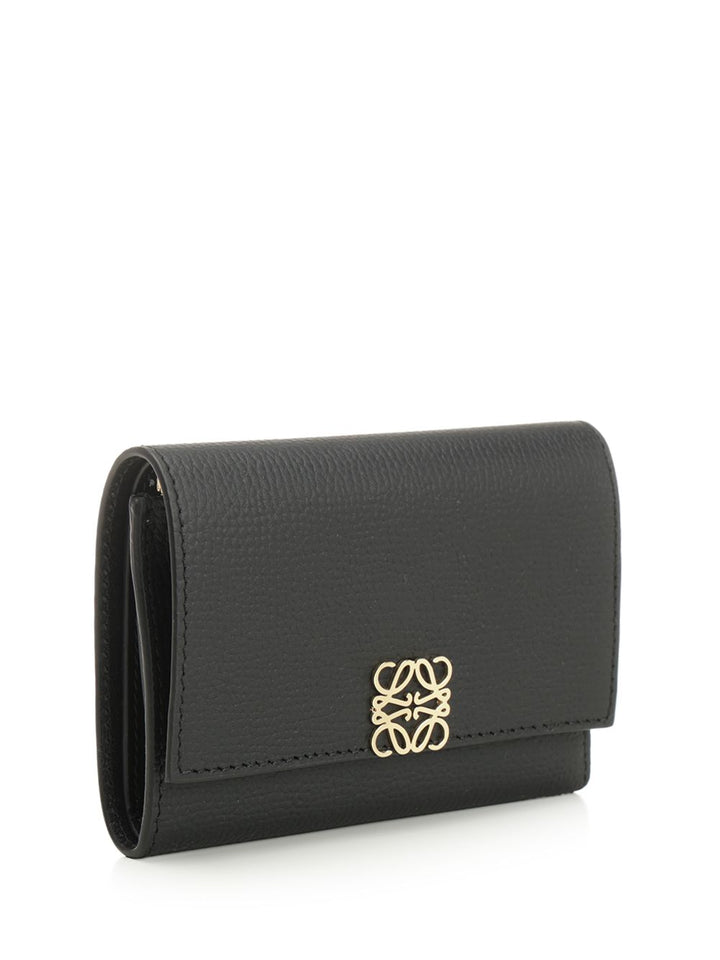 Loewe Small Anagram Vertical Wallet Wallets - Black | 8245c675fc8cfd810c6337b3bdbd861802ee31d0