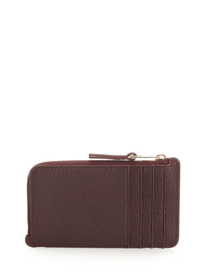 Loewe Duet Coin Cardholder Wallets - Bordeaux | 84e3d69eb34996b8d7af66171d22f98ea6ac2bc6