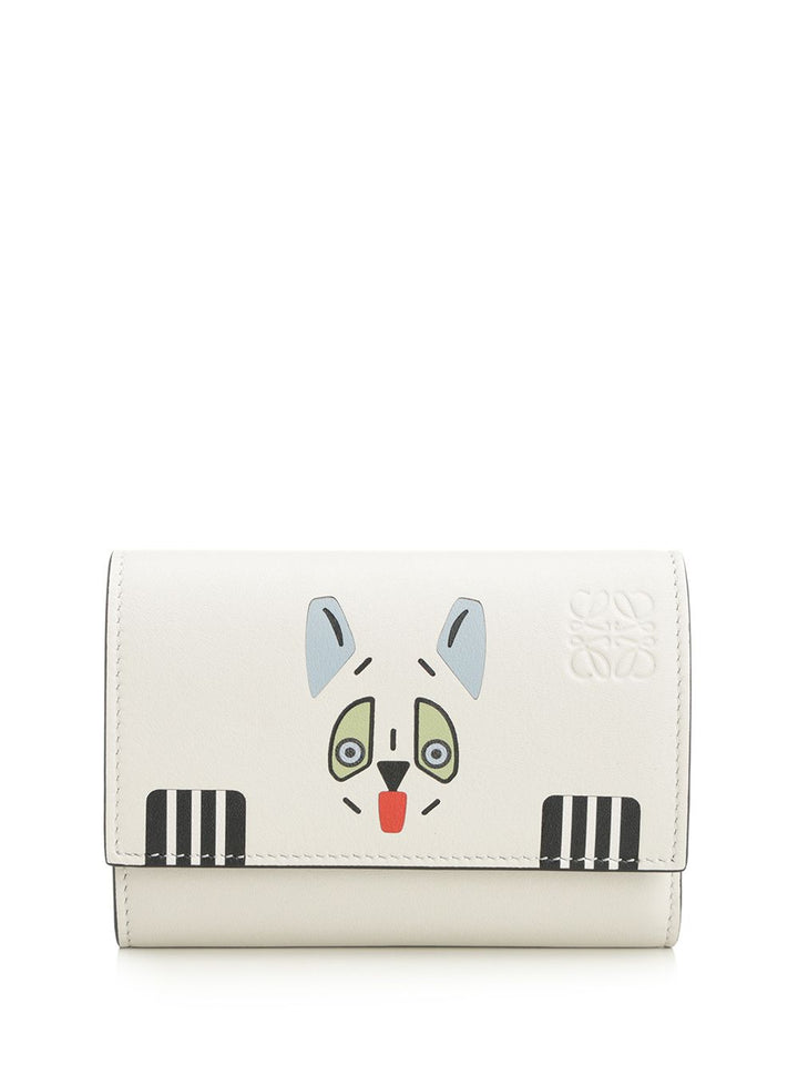 Loewe Futurist Cat Small Vertical Wallet Wallets - White | 01eb9f673943b10c644fb4f7e8cc19f3dea5b042