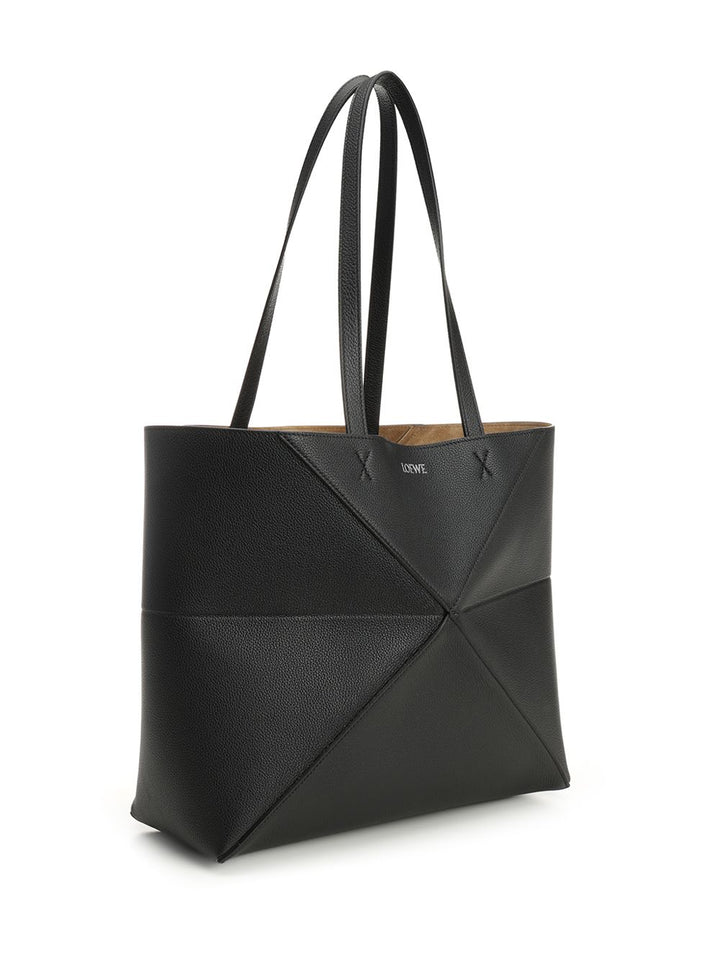 Loewe Puzzle Fold Crossbody Bags - Black | 29726514b261db0ae01fd18c42bb47b7b8cc3dbf