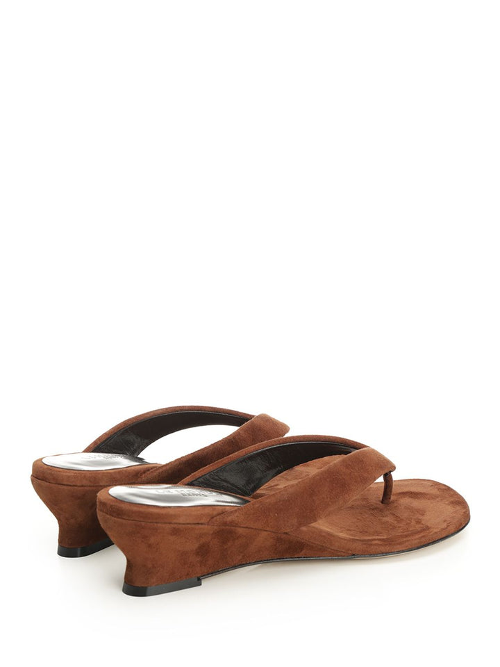Le Monde Beryl Micro Wedge Thong Sandals - Brown | 5b144b3d25ef0bcf3433f8537c7cb2885e9c02e3
