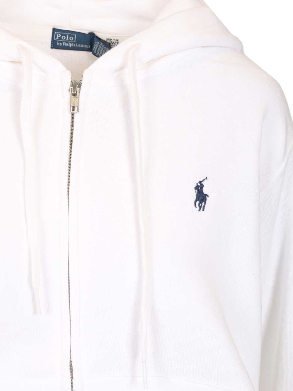 Polo Ralph Lauren Zip-Up Hoodie Sweatshirts - White | 7a4bfb17630ba1bb2f6b2de36823aa907ce4371d