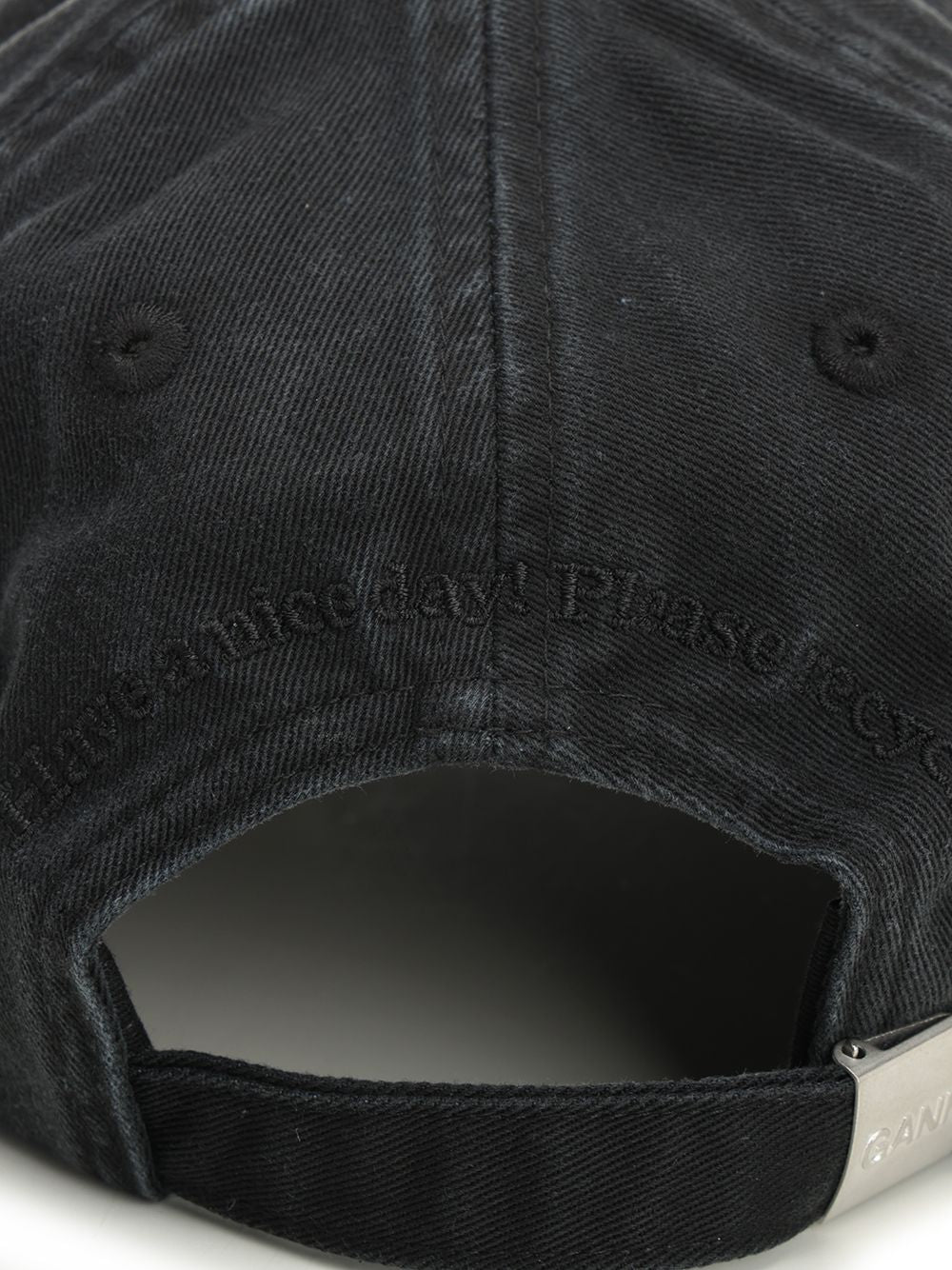 Ganni Cotton Hat Hats - Black | 27c3446ee55a1f5a390d2263d5b17545ea956eec