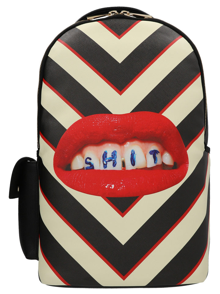 Lipstick Black Backpacks White/Black