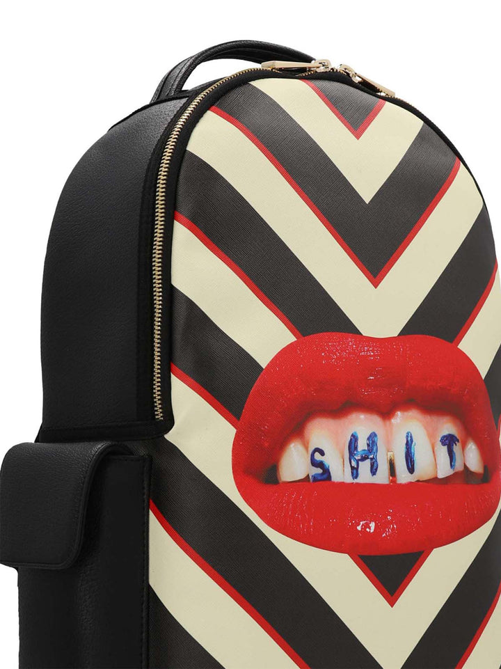 Lipstick Black Backpacks White/Black