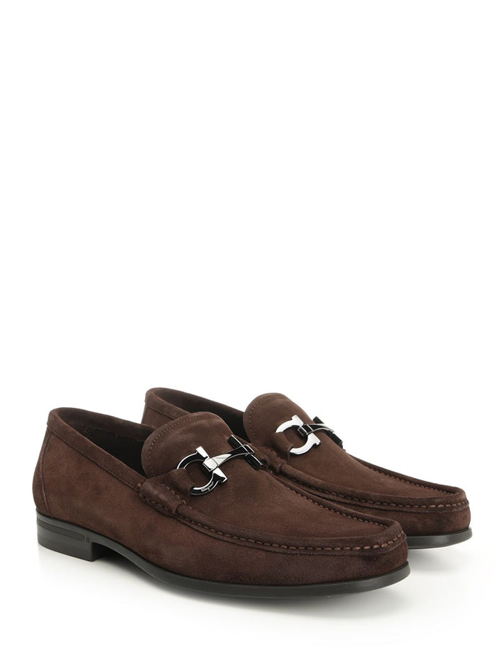 Ferragamo Gancini Loafers - Brown | 7d1827801576a6c5b67097f3edbaa48b0fd8f86b