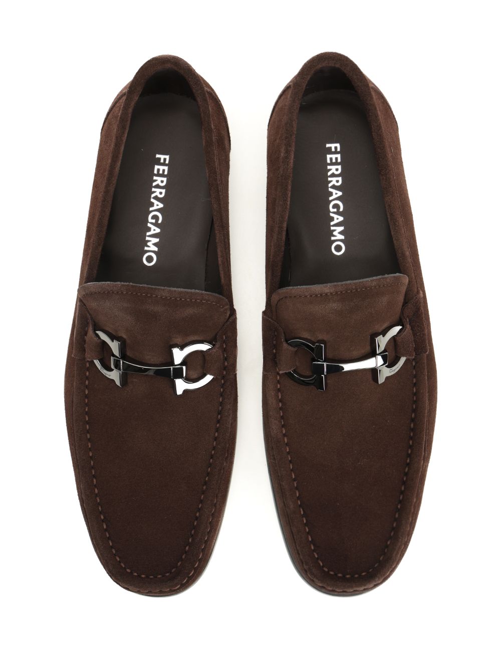 Ferragamo Gancini Loafers - Brown | ff5f756c97f6b2e0f7bf18b1021781b7b04cfef3