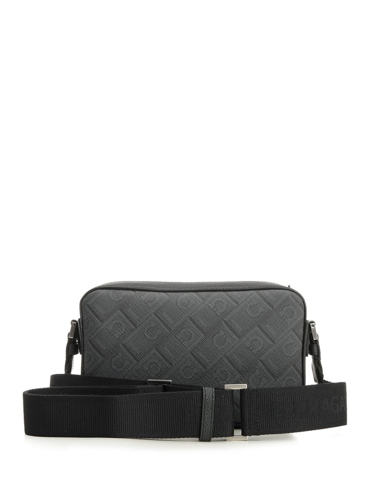 Ferragamo Ferragamo Monogram Shoulder Bag Small leather goods - Black | cd058797a96df221a1ebb0f502283343c65f1ccf