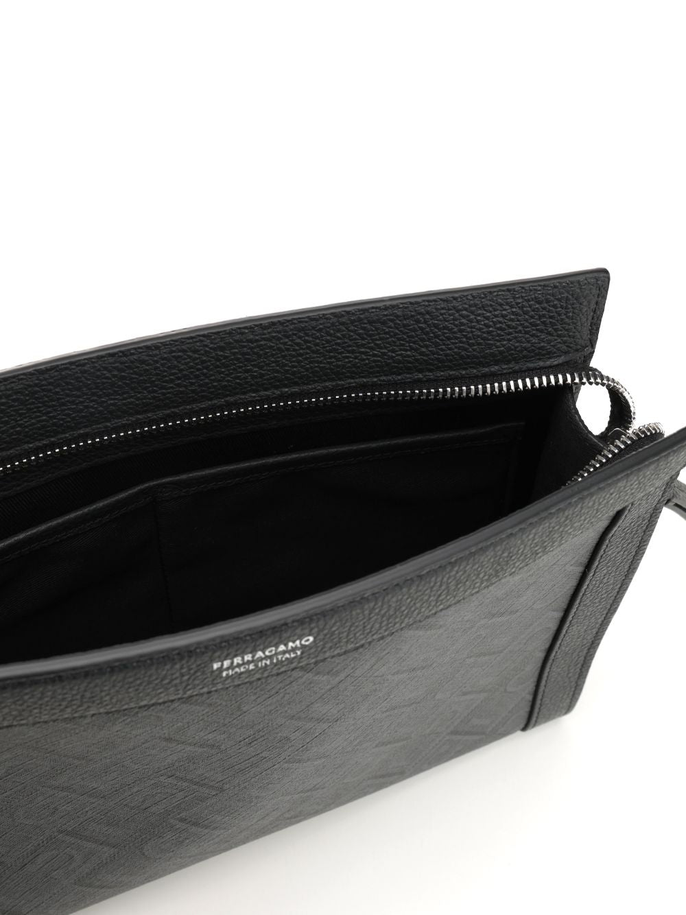 Ferragamo Pouch Monogram Wallets - Black | d0df88a494581961ef0f1b5af4cf3b199edb1155