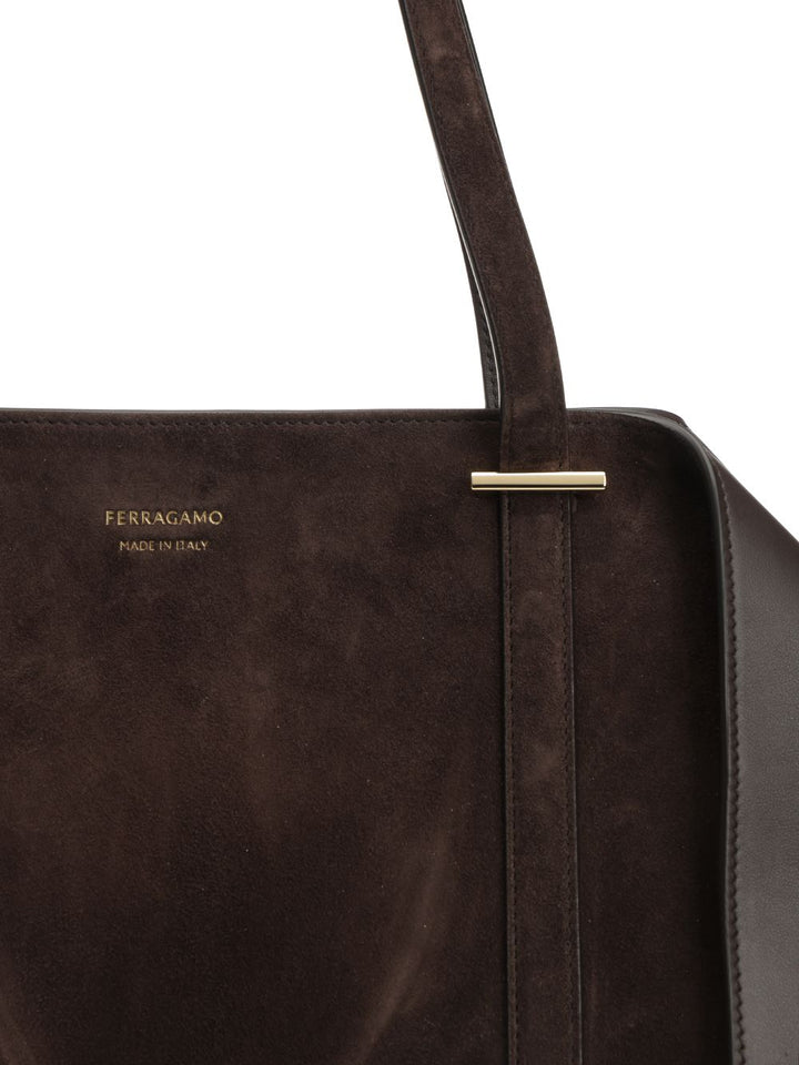 Ferragamo Scarf Tt L Shoulder Bags - Brown | b452a5b84fd3ae85e6ff7f65b8a933688fd277dc