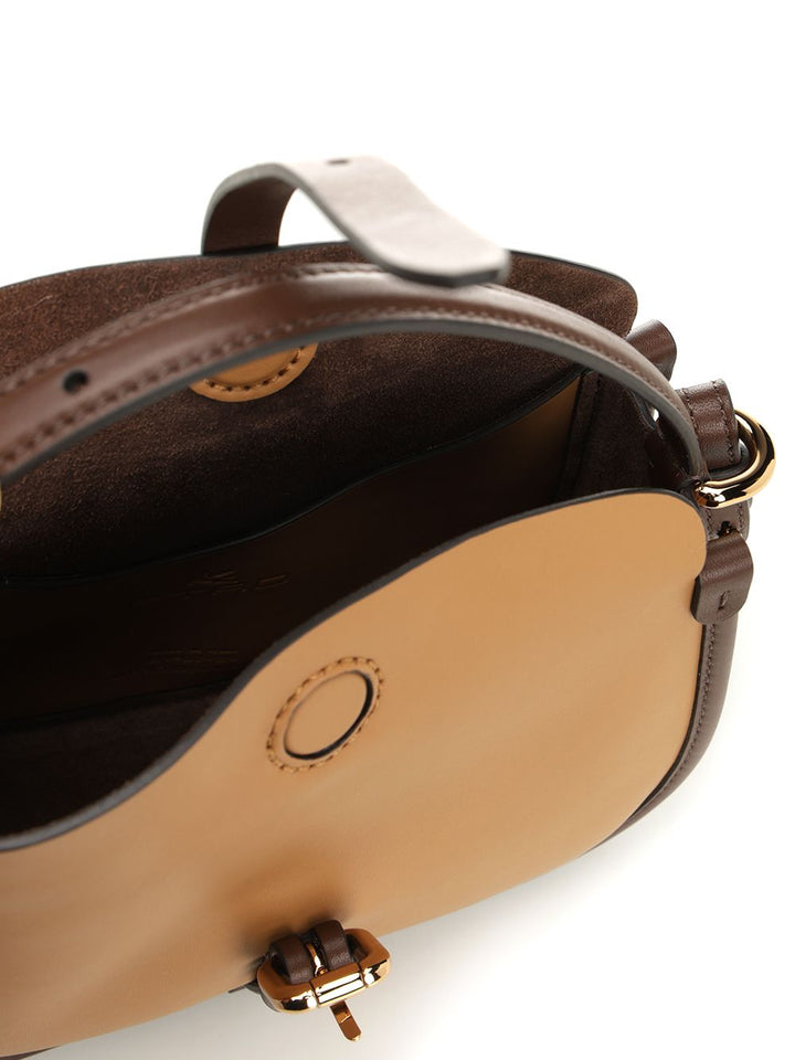 Etro Small Pony Bag In Leather Crossbody Bags - Beige | bdc33541aca13b9b519f9752f4c468e5111d97cf