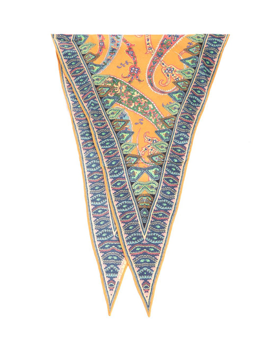 Multicolor Print Rhombus Foulard Scarves And Foulards Multicolor