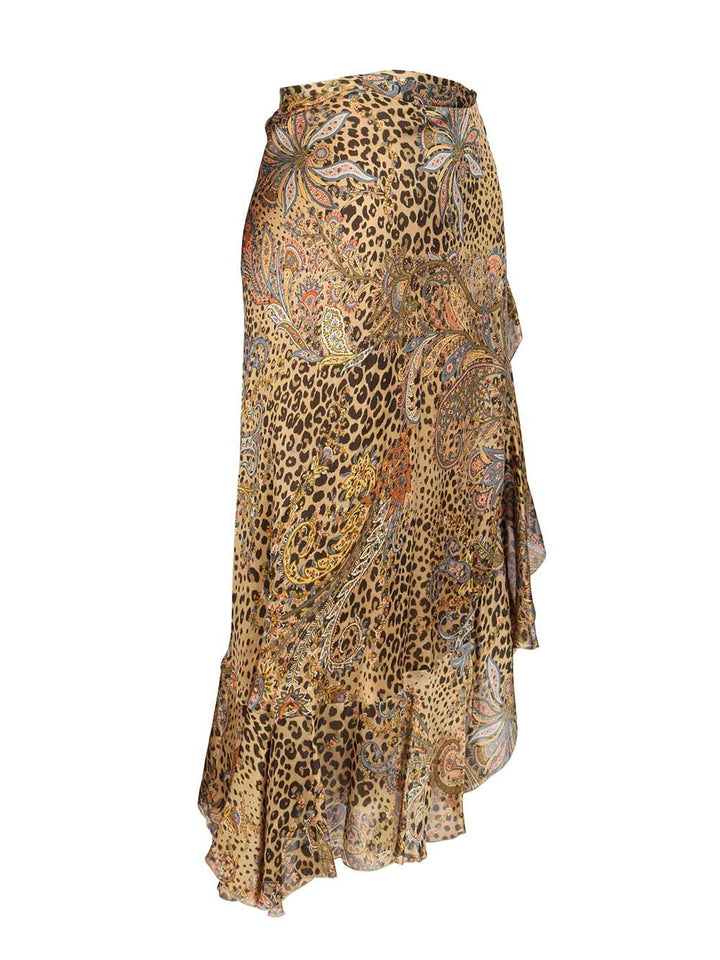 Etro Animalier Leopard Rouge Midi Skirt Skirts - Animalier | 8d7546c771fd3068dab6dc8cd24cd07d6147f647