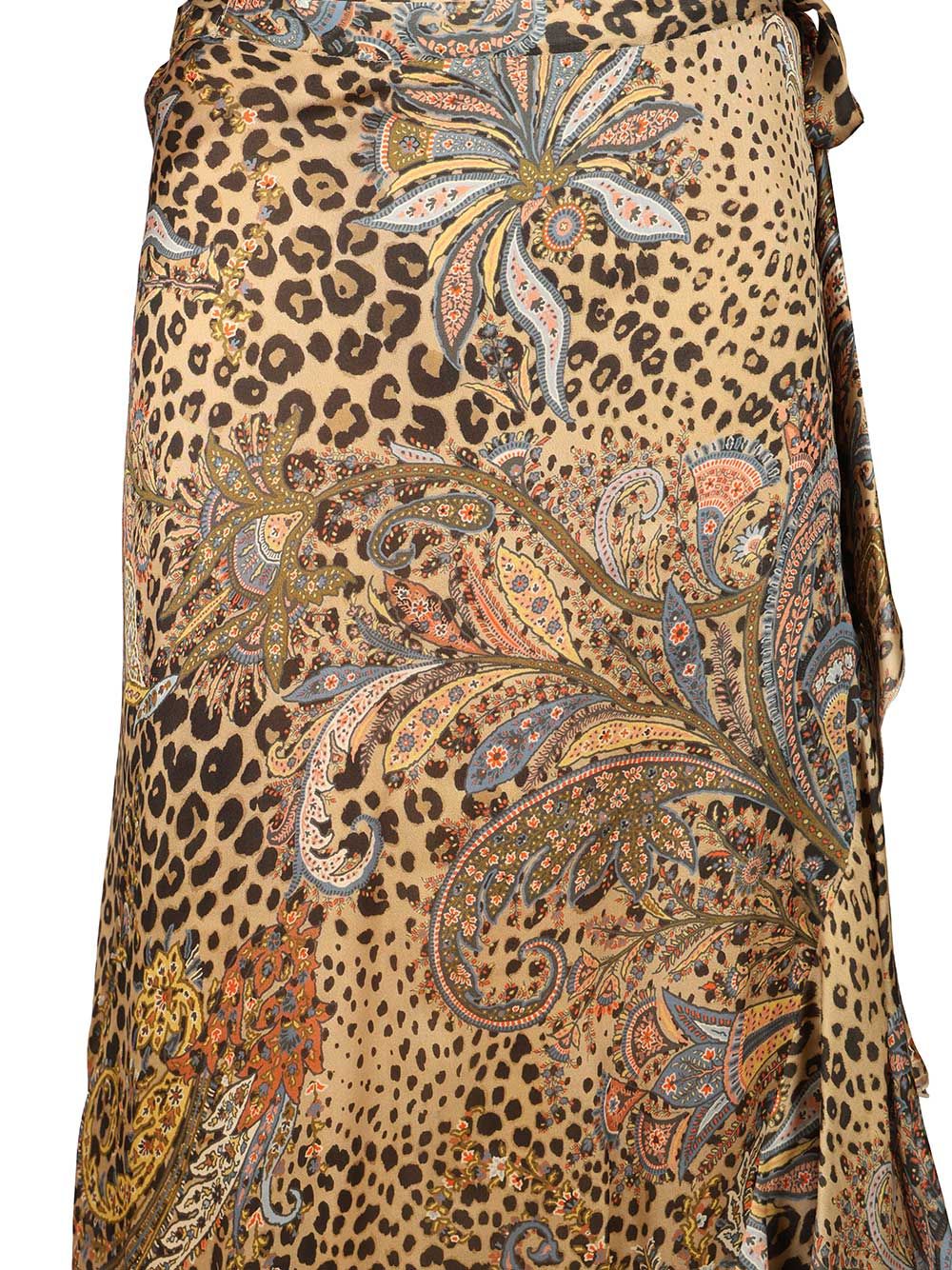 Etro Animalier Leopard Rouge Midi Skirt Skirts - Animalier | 336b76d9bde04414979a0296134f7d06d5935123