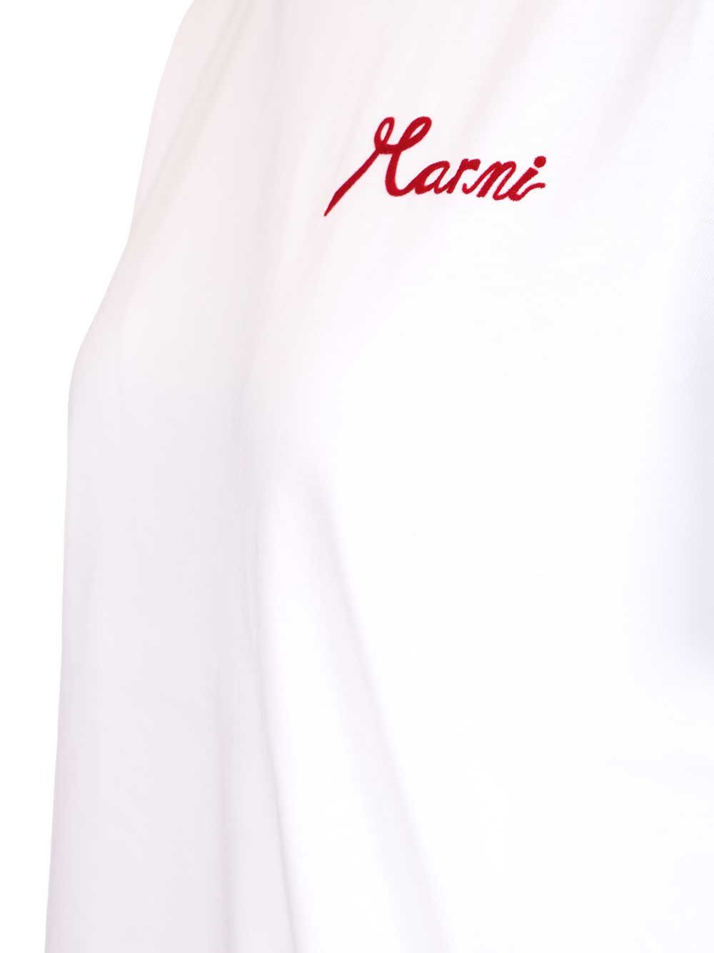 Marni White Cotton T-Shirt - White | 2929d43a90a479eb787e3caa2666fce993ba02fe