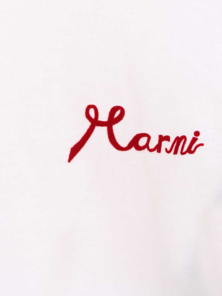 Marni White Cotton T-Shirt - White | 78696f6e93ea880a70658ba7021445a1de3c7272