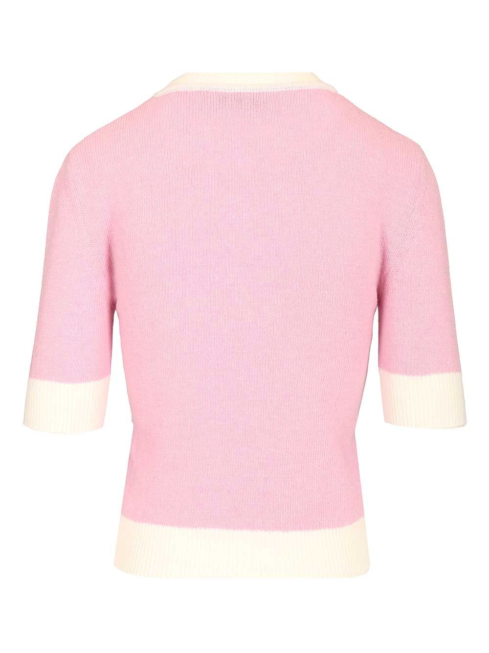 Marni Cropped Top In Wool Blend Knitwear - Rose | c8fb8b7748a8be54c4c2c4111e2b460473fa0b1c