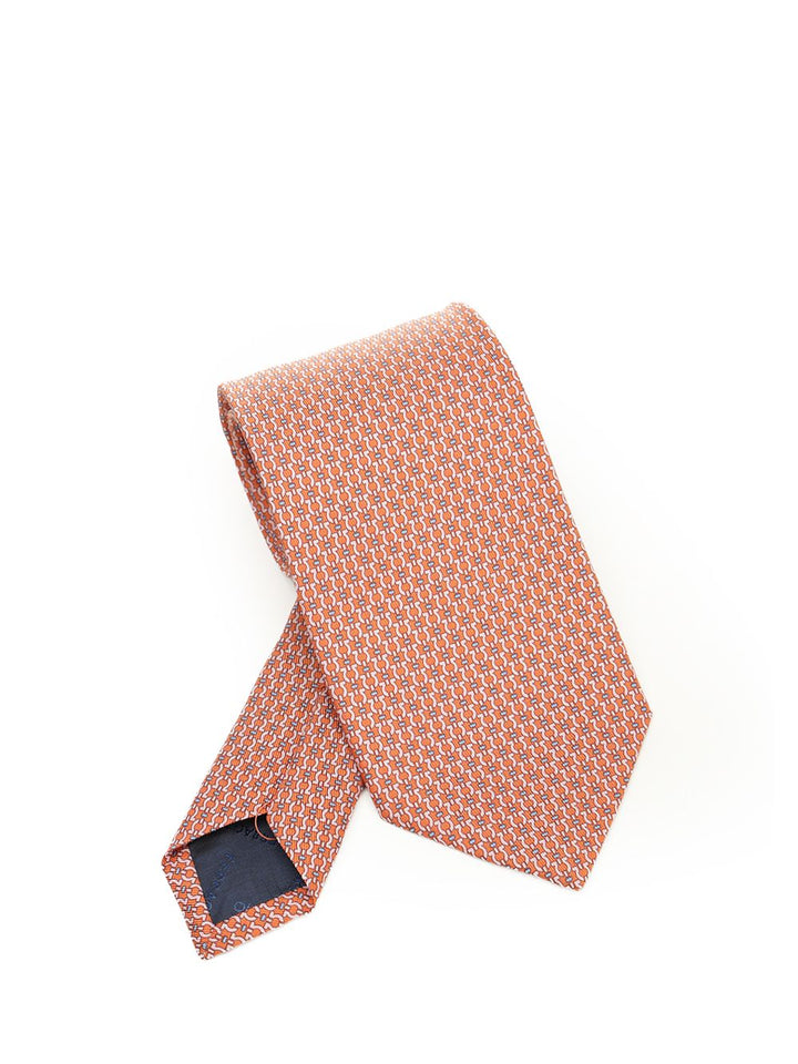 Ferragamo Silk Tie Scarves And Foulards - Orange | 16e52627df23b67cf69cef21267f05b006f20115