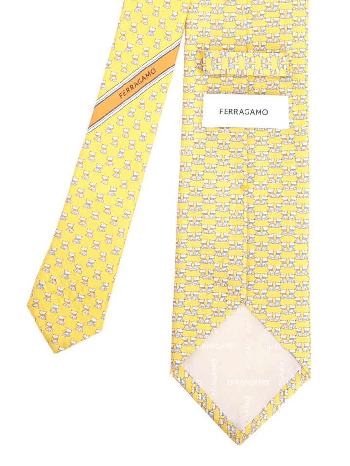 Ferragamo Silk Tie Scarves And Foulards - Yellow | 7072d44d09ae3cbed5860ed68afbf0037446c5a1