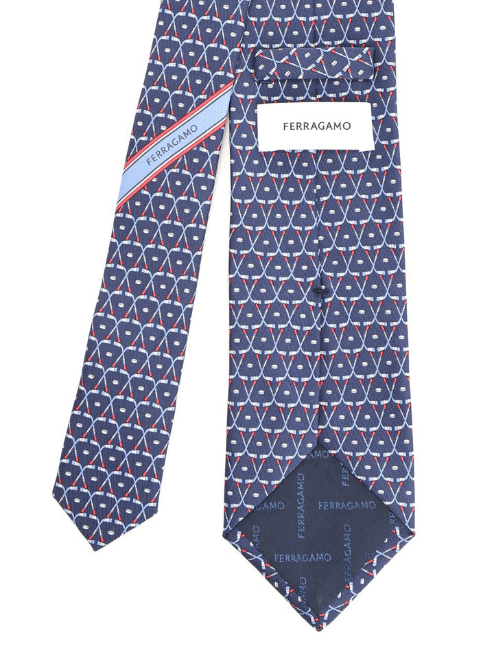 Ferragamo Hockey Scarves And Foulards - Blue | 03f28fe586cefc2bd3bfa013adc5426e73ccf278