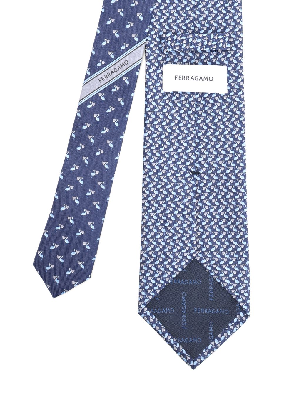 Ferragamo Silk Tie Ties And Bow Ties - Blue | c10d924bab8e367831fcd820172b392307759a0b