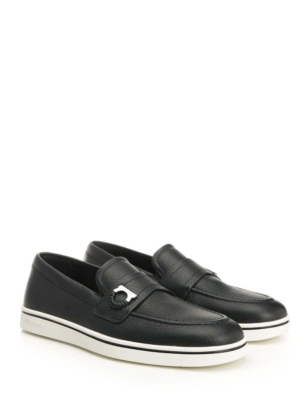 Ferragamo Leather Boat Loafer Scarpe basse - Black | eccd4aa1910ad1fc3da610c118d44237c05deb0d