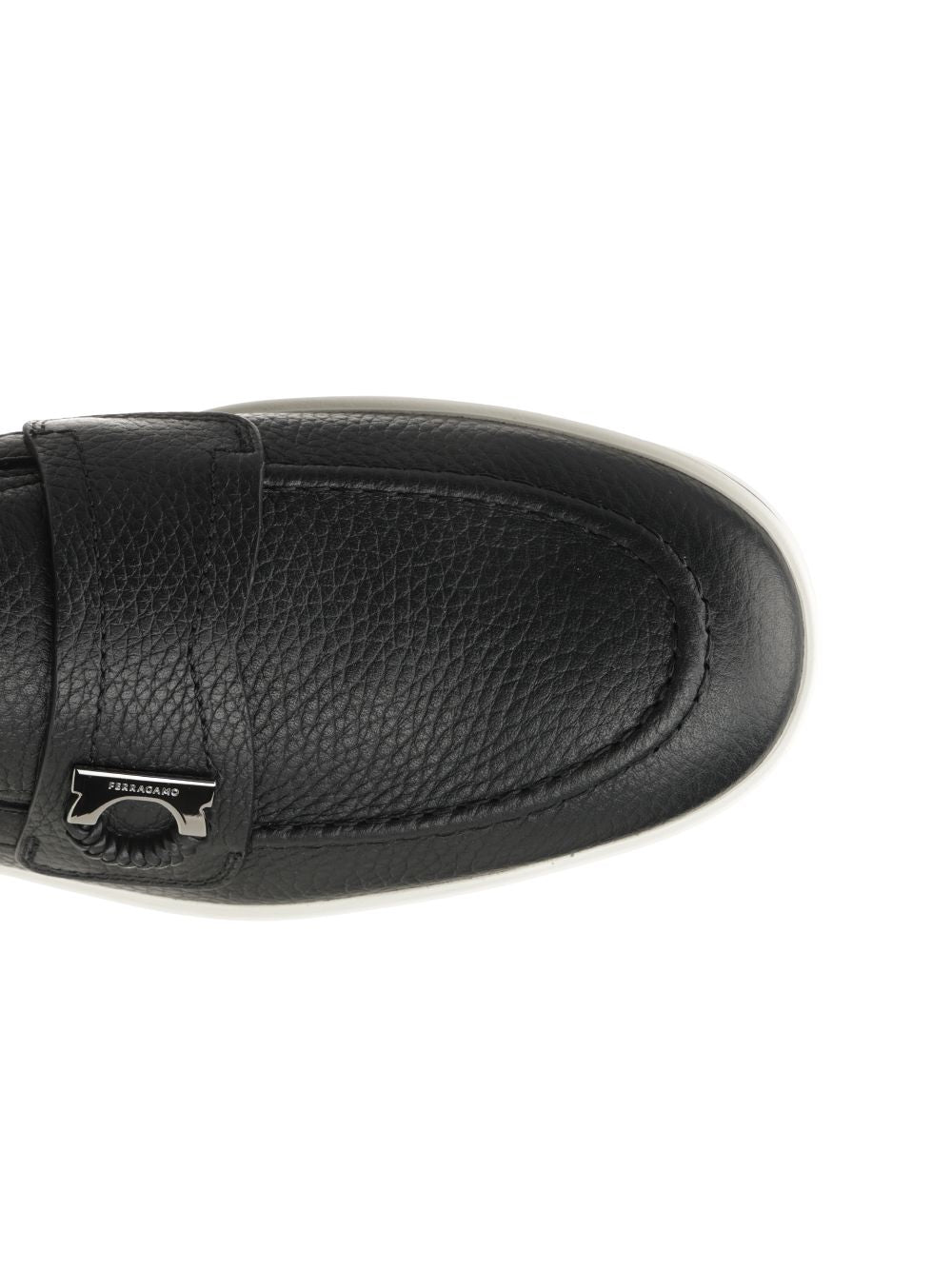 Ferragamo Leather Boat Loafer Scarpe basse - Black | ed703bc6e6c2bcc2f773c37fdb02d821beb2f5db