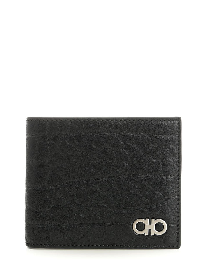 Ferragamo Leather Wallet Revival Ganc Wallets - Black | 599e7268938b5d19b0cd58afac15ed1bd27100eb