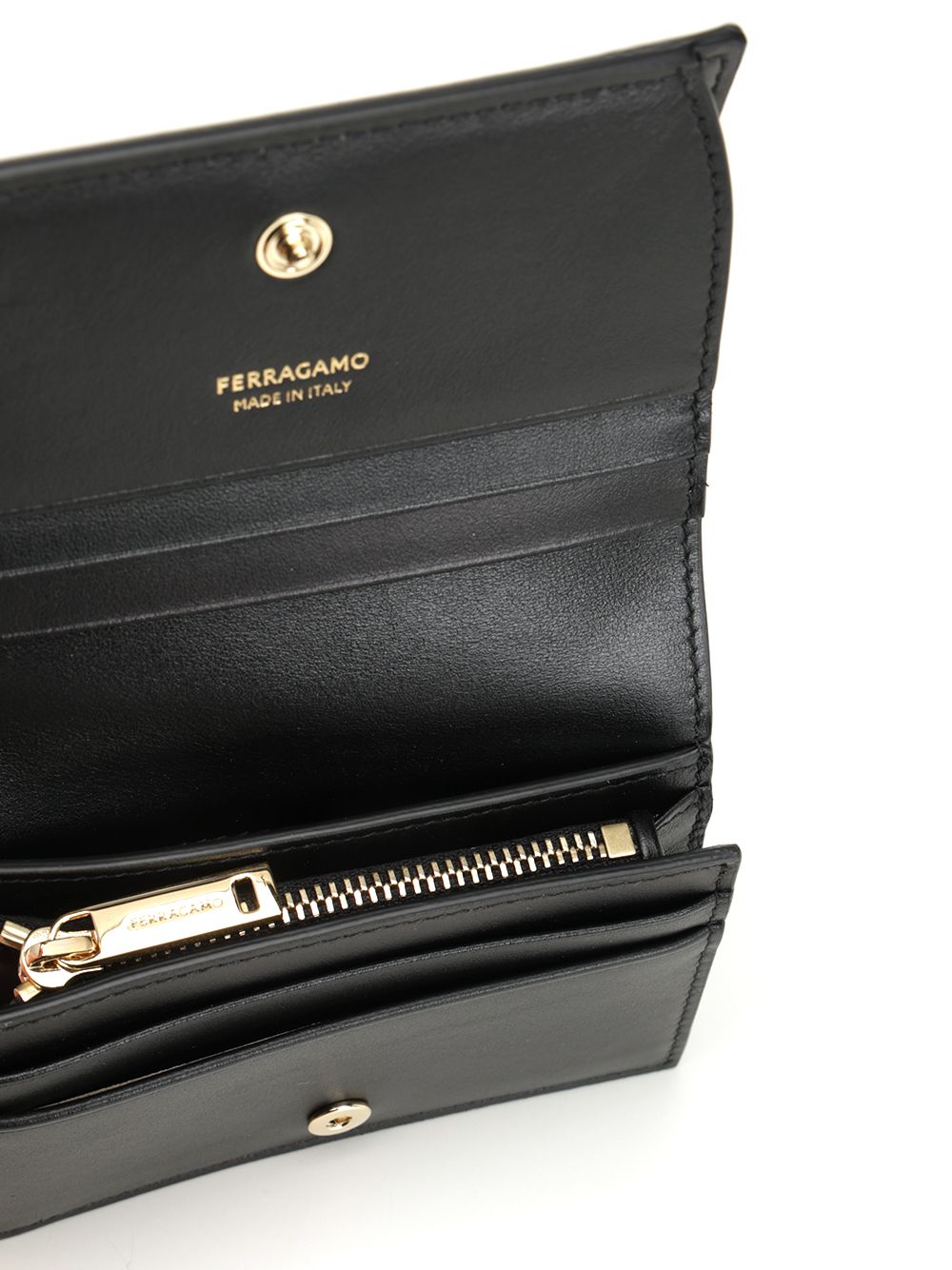 Ferragamo Leather Wallet Wallets - Black | 809c1ee3cdeecb27ec932712db6b71347e899241
