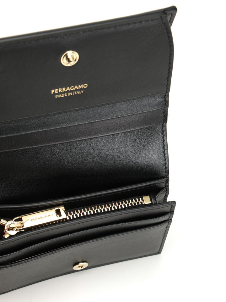 Ferragamo Leather Wallet Wallets - Black | 809c1ee3cdeecb27ec932712db6b71347e899241