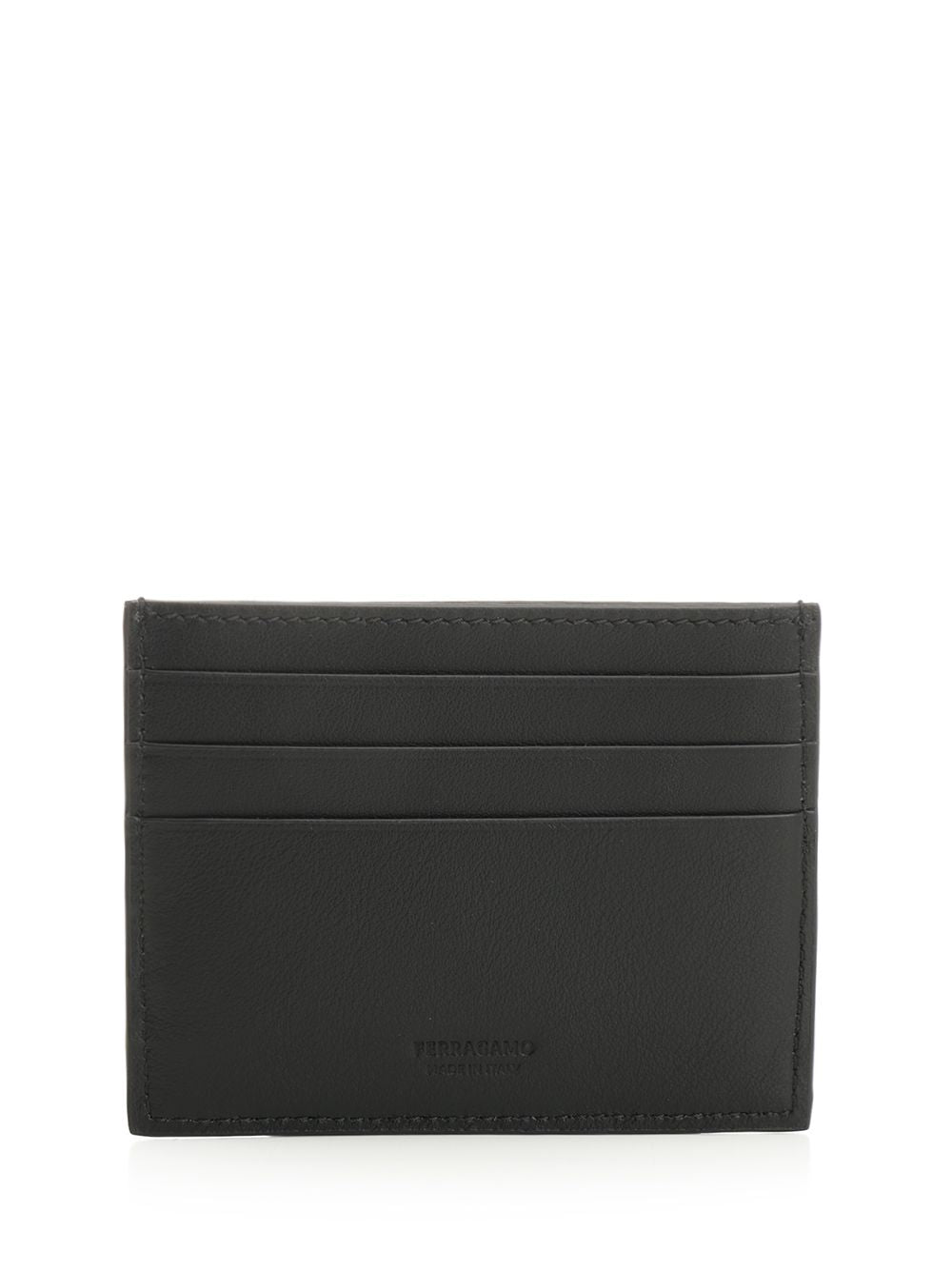 Ferragamo Card Holder Gancini Wallets - Black | 48f58b8cfe768259645ef28bee874b8053d26b6a
