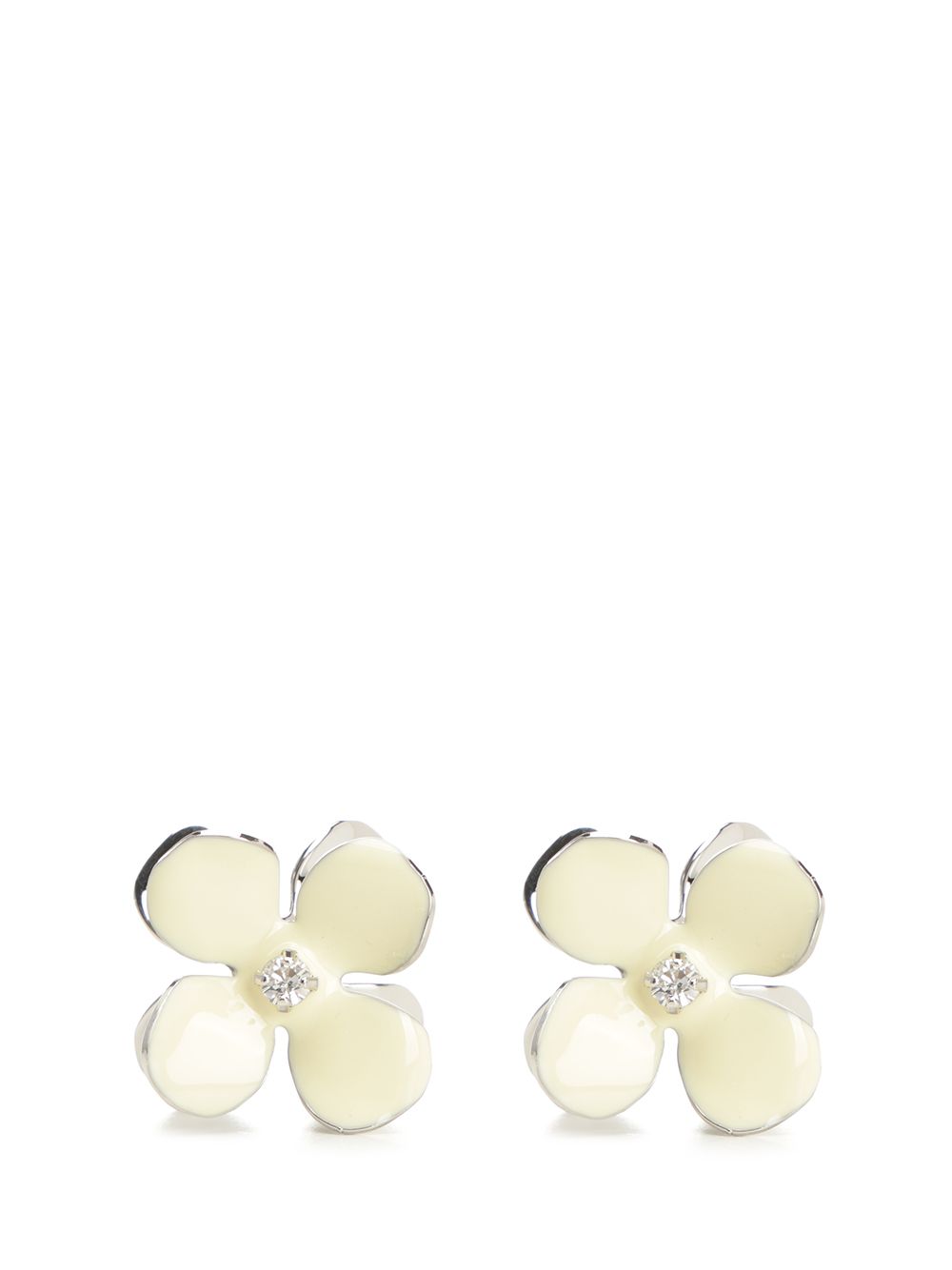 Marni Flower Earrings Jewelry - White | 18ef071796930ef26f7ef76d98b29d7cbc81f117