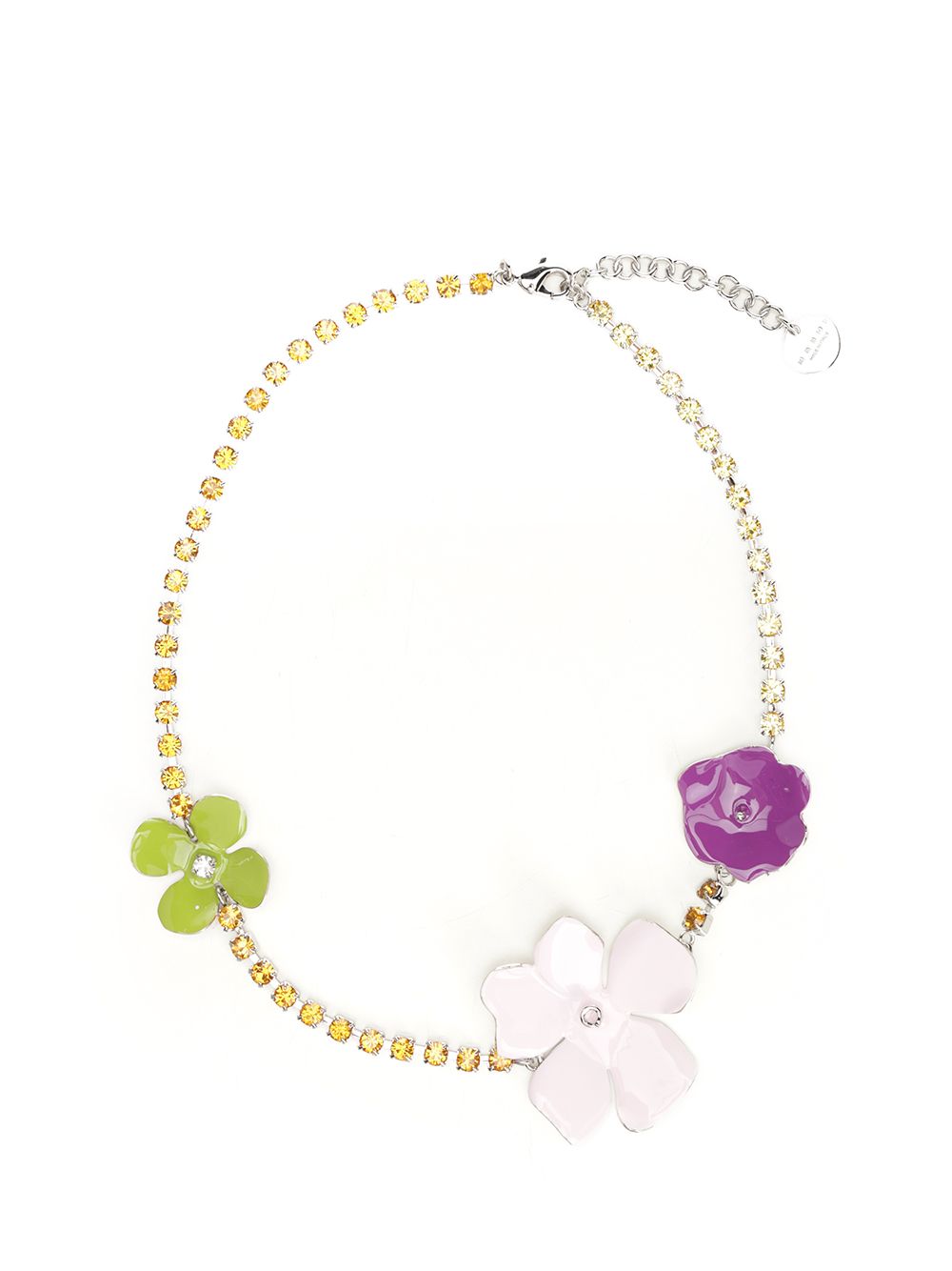 Marni Necklace With Multicolored Enameled Flowers Jewelry - Multicolor | 87538c322fa4946e6a823f02cdcaf2c43c7217db