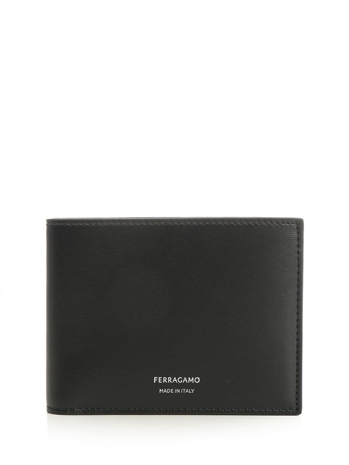 Ferragamo Leather Wallet Wallets - Black | c45c0aa73cbf9b81ae94b9c97d38f37bfd5d2053