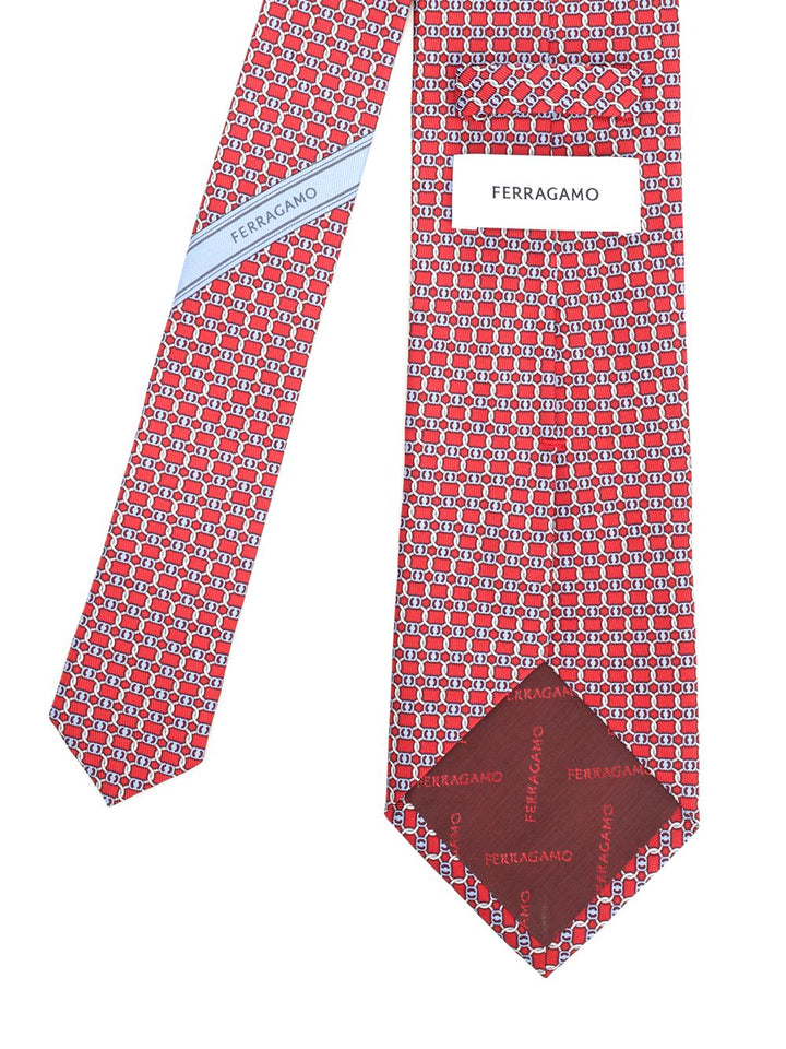 Ferragamo Silk Tie Ties And Bow Ties - Red | 248af51f1c6ddc7c3a2ca45d4fd4b4d13235a198
