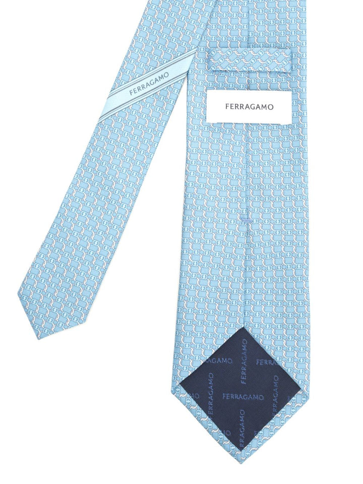 Ferragamo Silk Tie Ties And Bow Ties - Light blue | a561d8f204d8c19de250385dbd7bbe8debe71471
