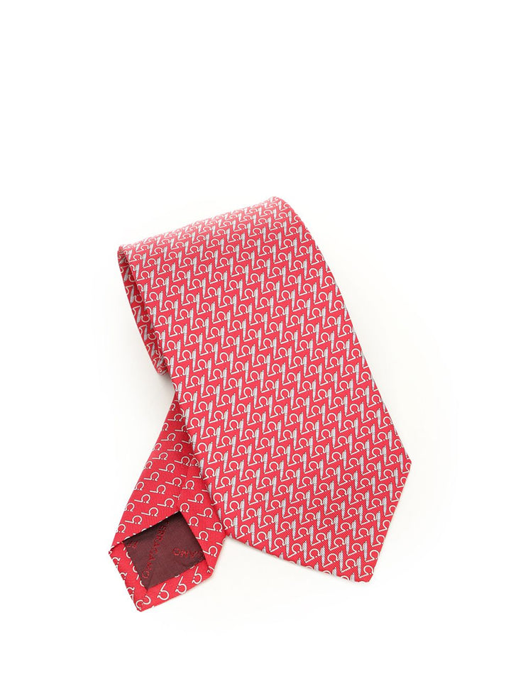 Ferragamo Silk Tie Ties And Bow Ties - Red | b7d9d96b6333a91301b4394e3f589d7dfe458f40