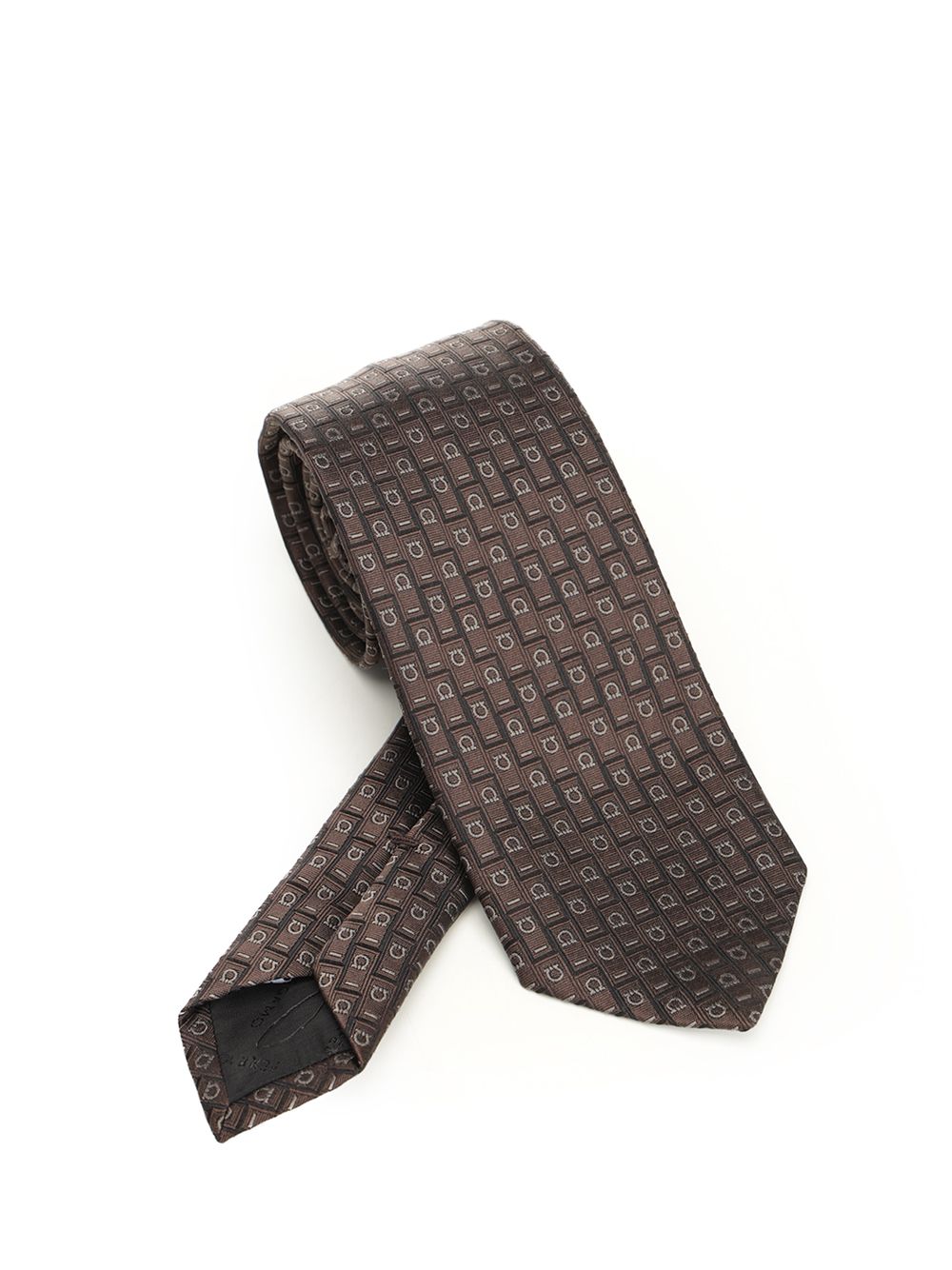 Ferragamo Silk Tie Ties And Bow Ties - Brown | a329a20e10ad53673c810f29a6801f8b88e1bbe3
