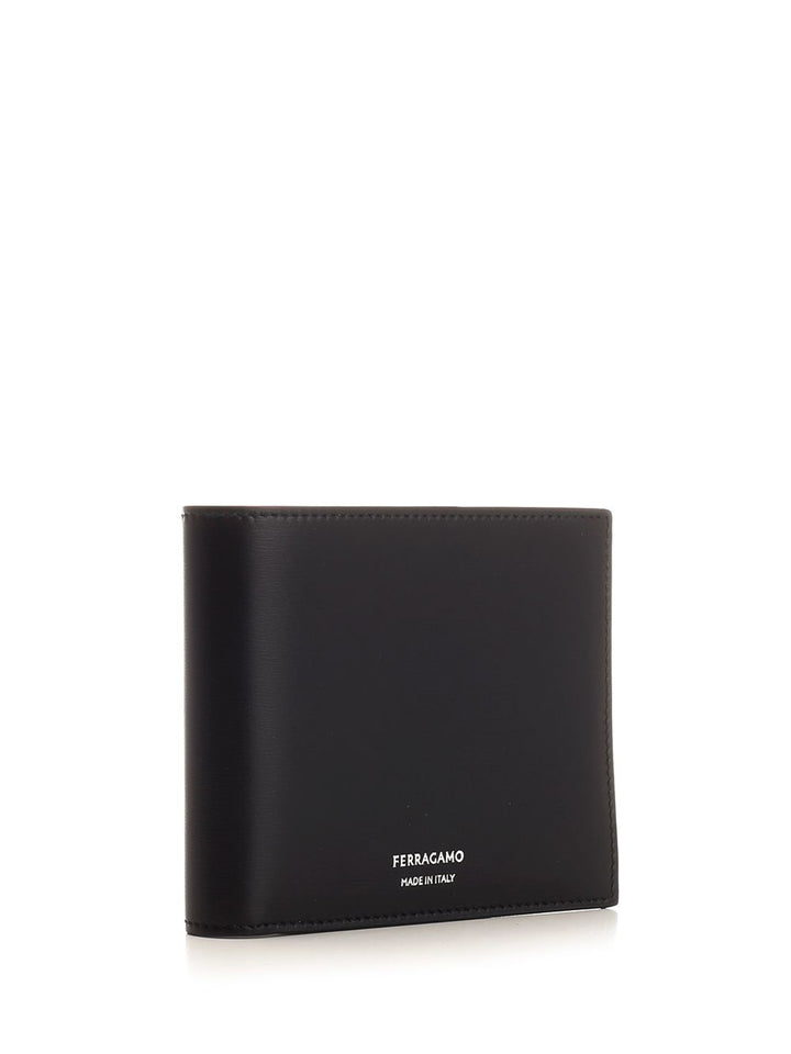 Ferragamo Black Leather Wallet Wallets - Black | 39427756cddd823d82669722f2003739d9234605