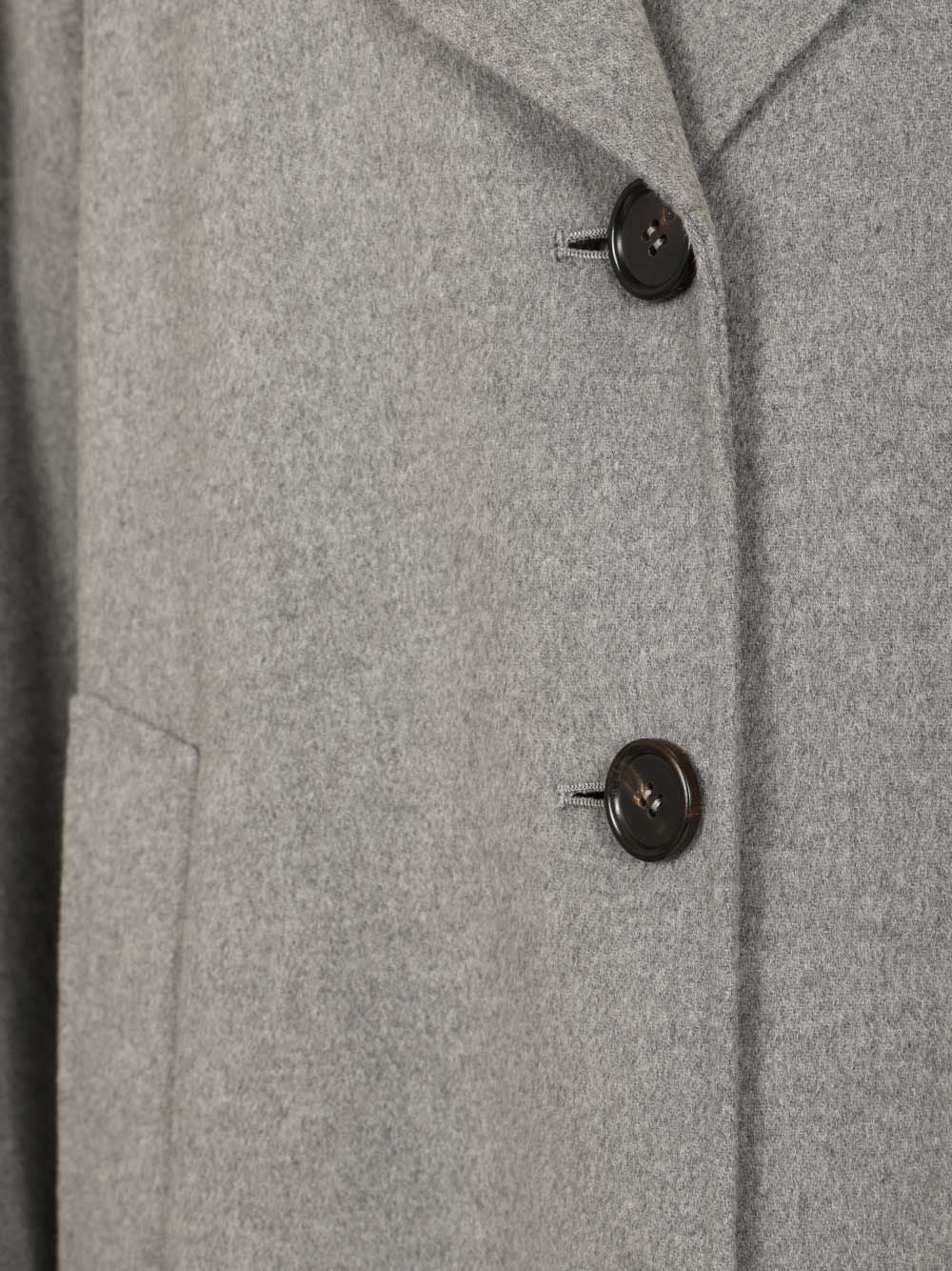 'S Max Mara Zoe Long Wool Single Breasted Coat Coats - Grey | cd6f61a0ba843f486eab71d4349a885d6e41d644