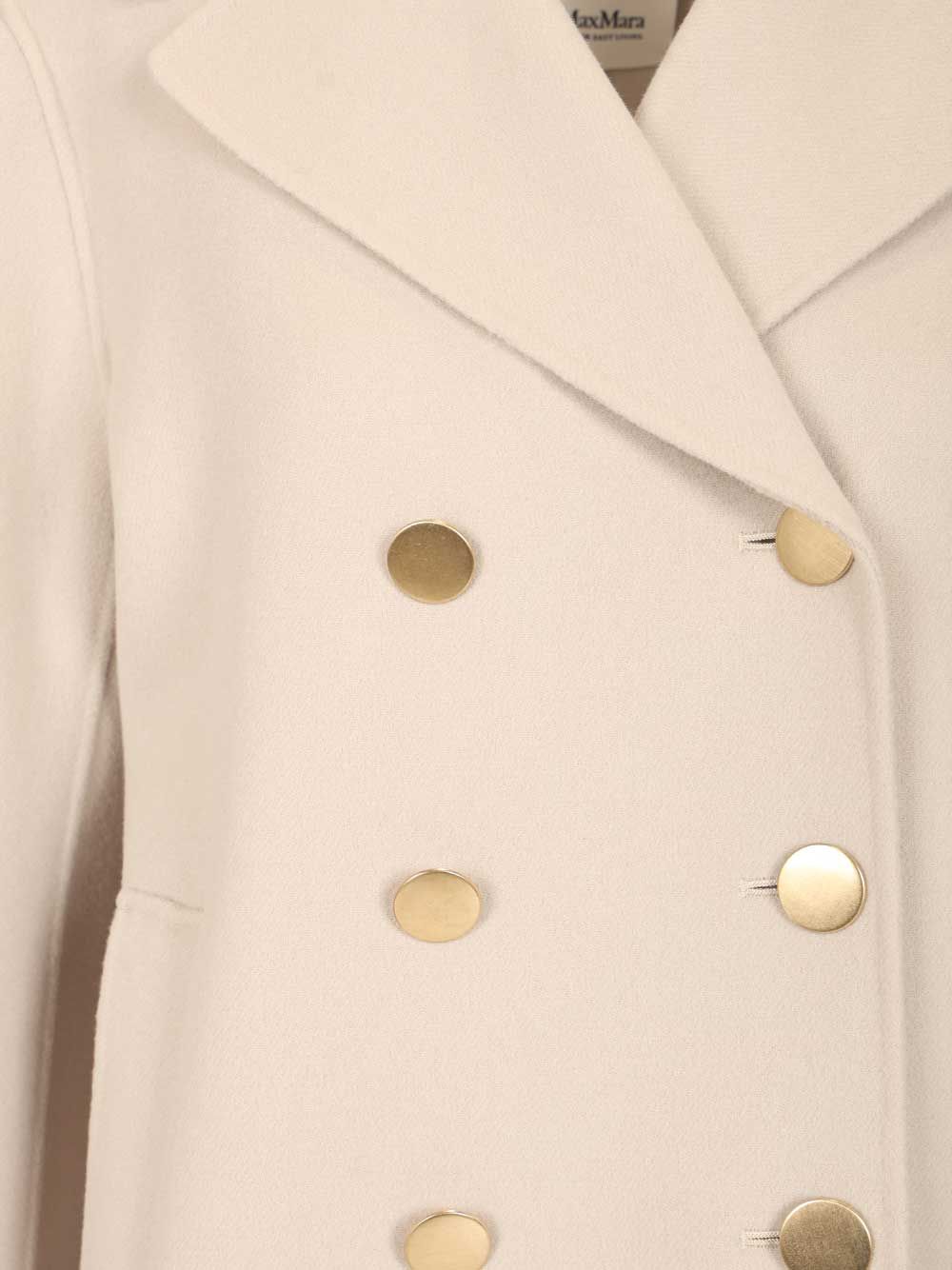 'S Max Mara Margot Double Breasted Wool Jacket Gold Buttons Jackets - Beige | 7c80ae61e2b7ce670ef71545f110bb316e2b8855