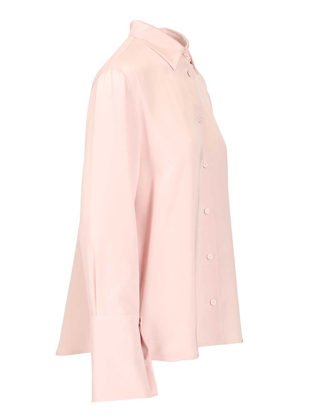 Max Mara Voliera Oversize Shirt Silk Cady Shirts - Rose | 795d27042aea3c8ee784ff33cf63d26aedd79732